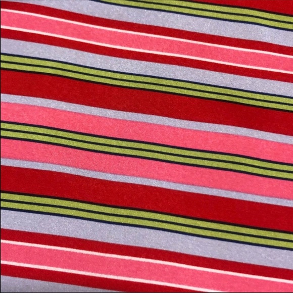 Talbots Silk Spring Candy Striped Blouse - Picture 5 of 8